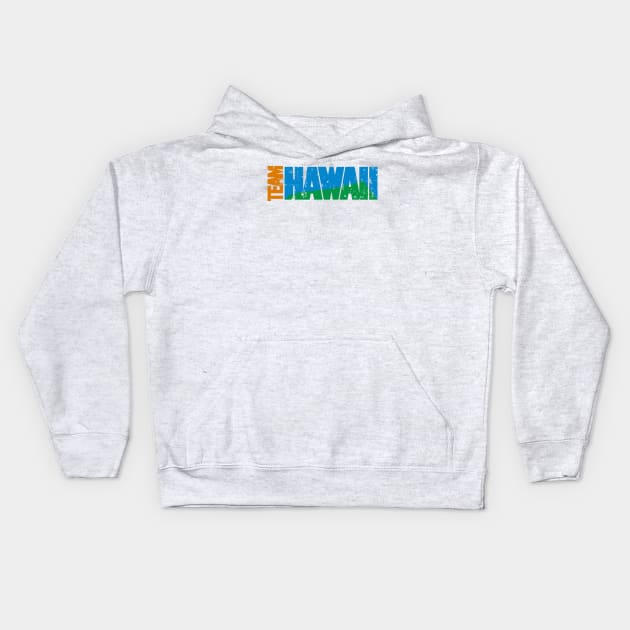 1977 Team Hawaii Vintage Soccer Kids Hoodie by ryanjaycruz